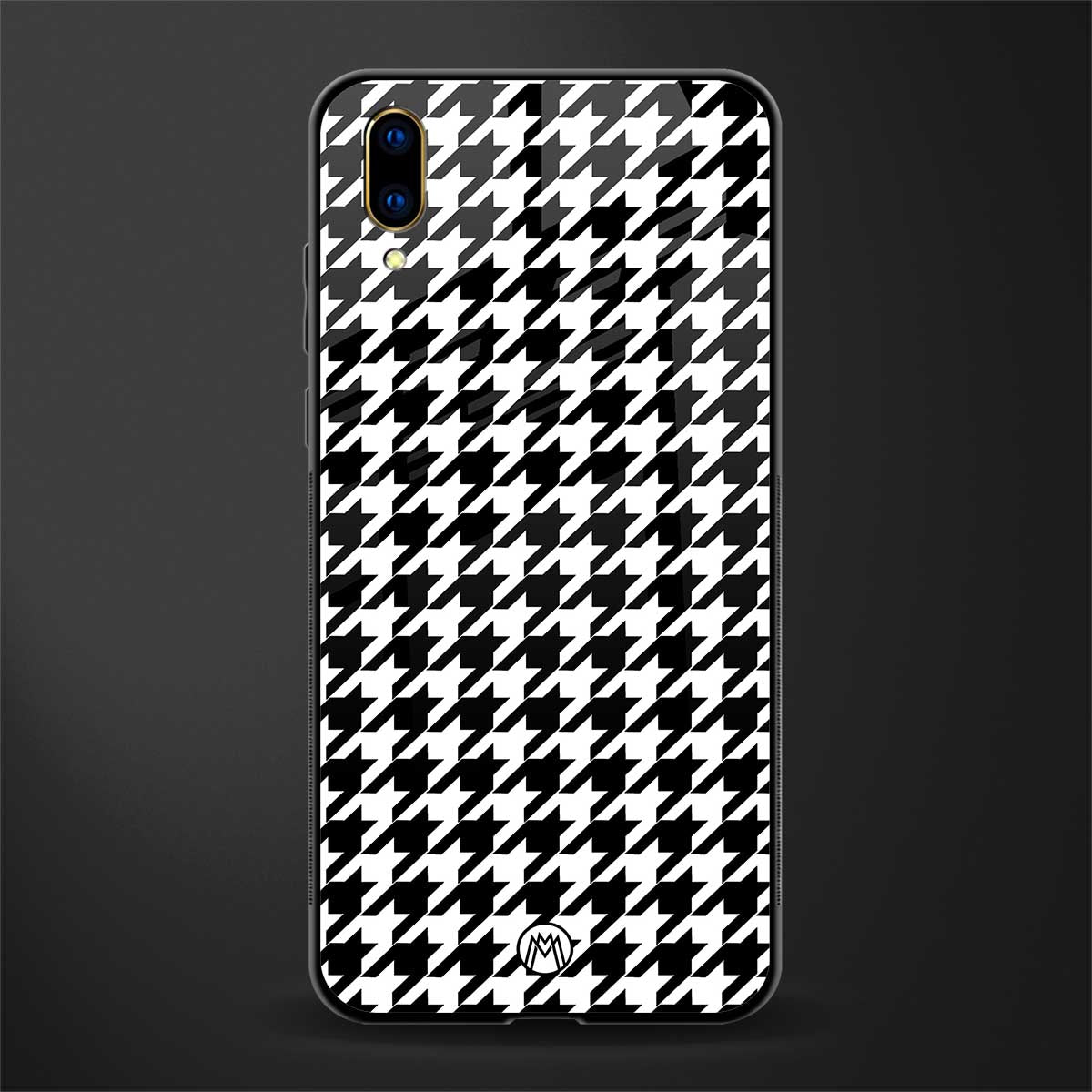 houndstooth classic glass case for vivo v11 pro image