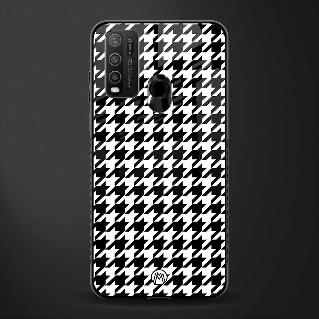 houndstooth classic glass case for vivo y50 image