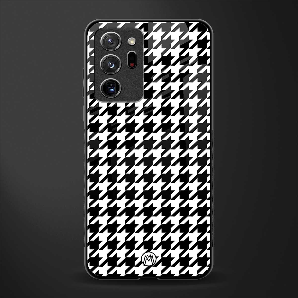 houndstooth classic glass case for samsung galaxy note 20 ultra 5g image