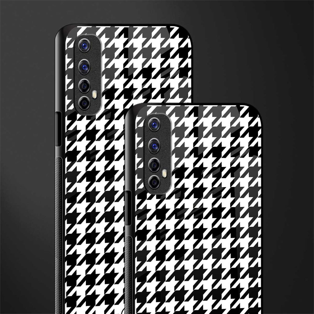 houndstooth classic glass case for realme narzo 20 pro image-2