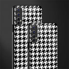 houndstooth classic glass case for realme narzo 20 pro image-2