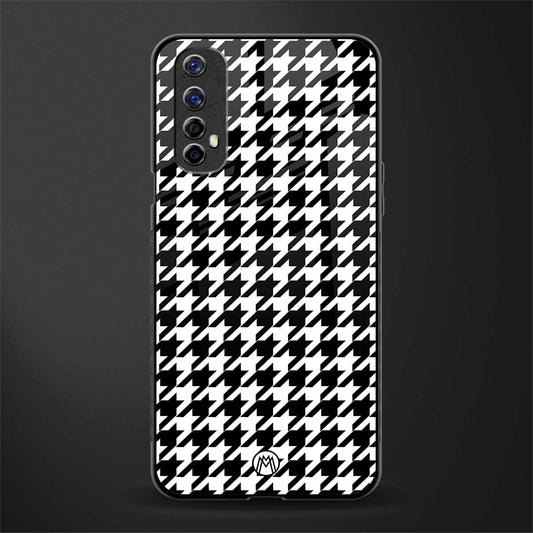 houndstooth classic glass case for realme 7 image