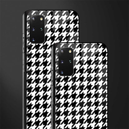 houndstooth classic glass case for samsung galaxy s20 plus image-2