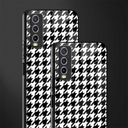 houndstooth classic glass case for vivo y12g image-2
