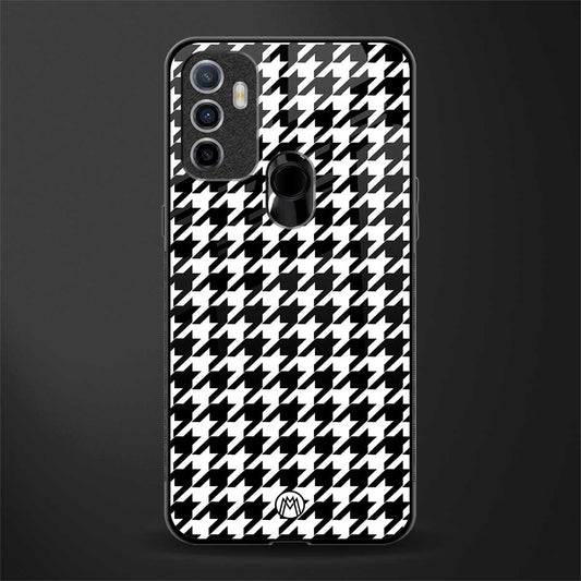 houndstooth classic glass case for oppo a53 image