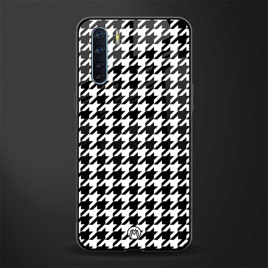 houndstooth classic glass case for oppo f15 image