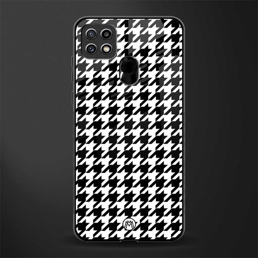 houndstooth classic glass case for oppo a15 image