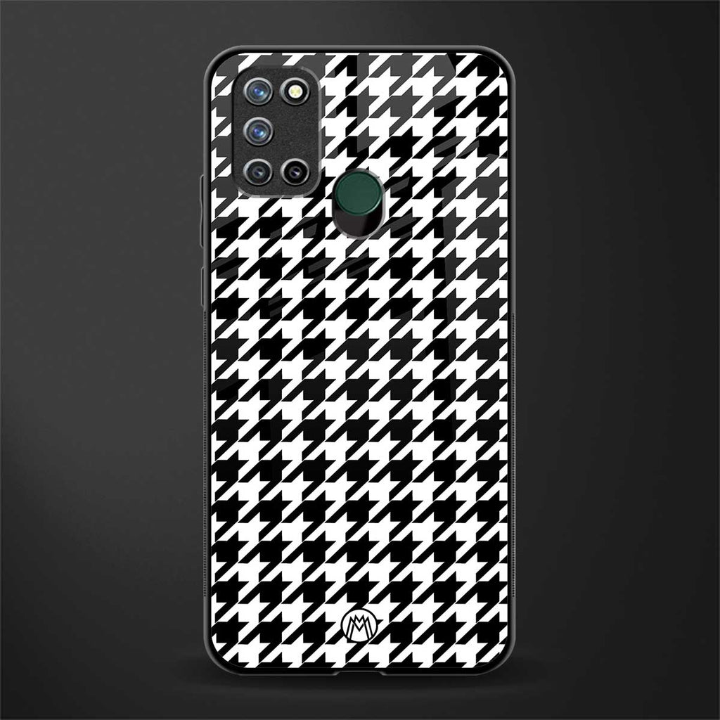 houndstooth classic glass case for realme 7i image