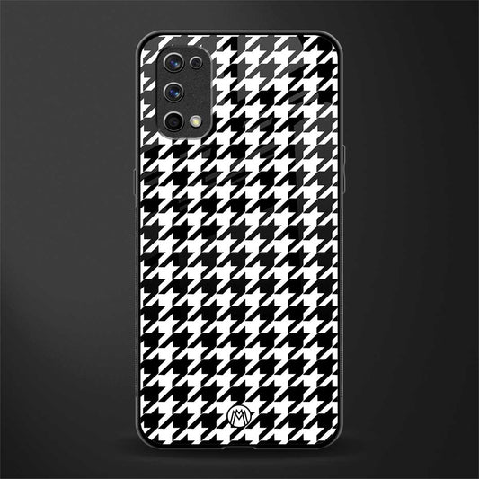 houndstooth classic glass case for realme 7 pro image