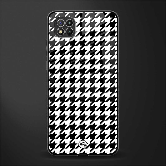 houndstooth classic glass case for poco c3 image