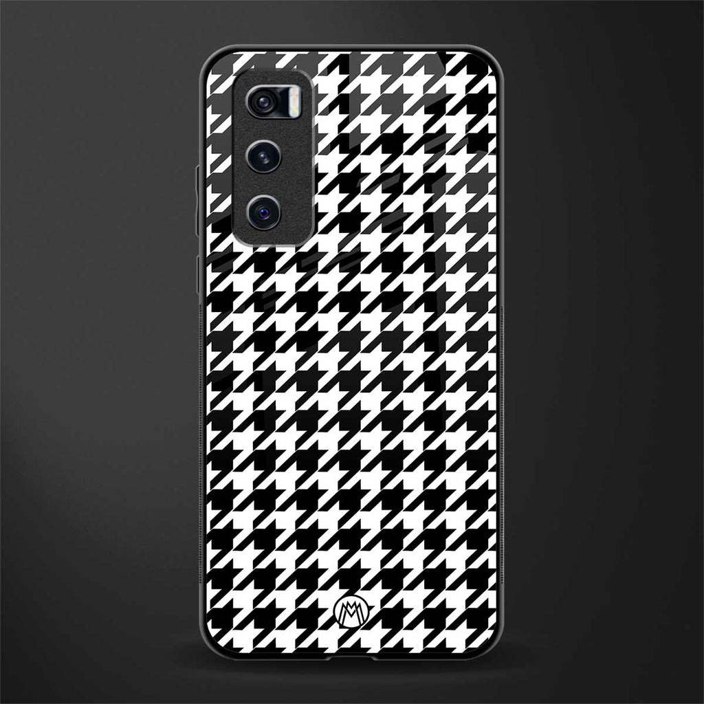 houndstooth classic glass case for vivo v20 se image