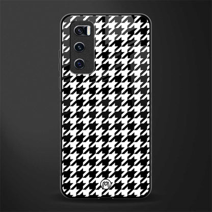 houndstooth classic glass case for vivo v20 se image