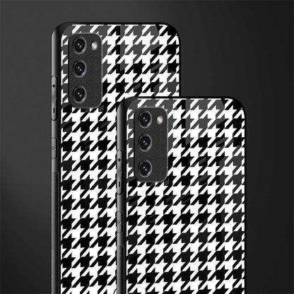 houndstooth classic glass case for samsung galaxy s20 fe image-2