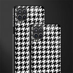 houndstooth classic glass case for samsung galaxy a12 image-2