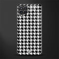 houndstooth classic glass case for samsung galaxy a12 image