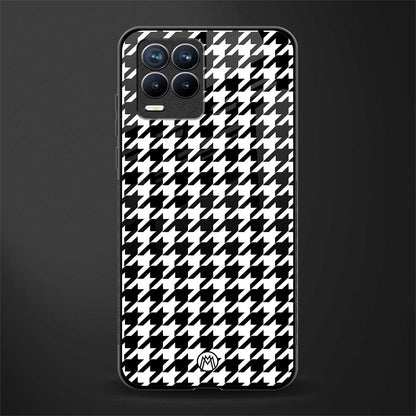 houndstooth classic glass case for realme 8 pro image