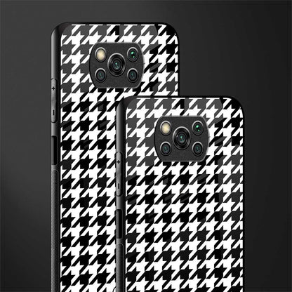 houndstooth classic glass case for poco x3 image-2