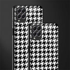 houndstooth classic glass case for samsung galaxy f62 image-2
