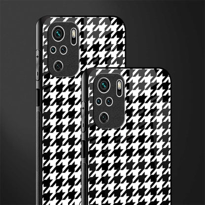 houndstooth classic glass case for redmi note 10 image-2