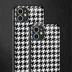 houndstooth classic glass case for iphone 12 image-2