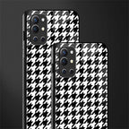 houndstooth classic glass case for oneplus 9r image-2