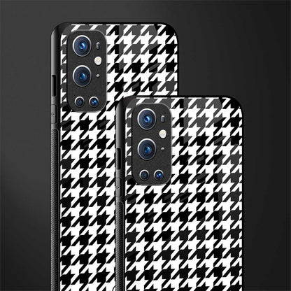 houndstooth classic glass case for oneplus 9 pro image-2