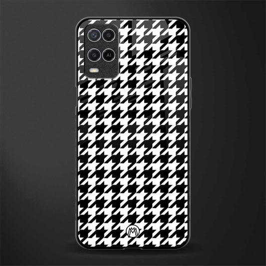 houndstooth classic glass case for oppo a54 image