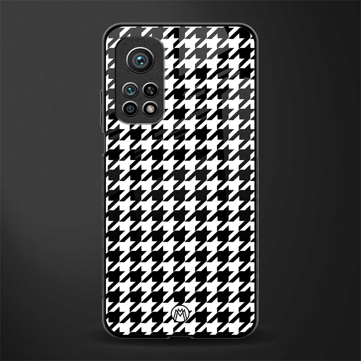 houndstooth classic glass case for mi 10t 5g image