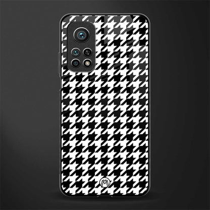 houndstooth classic glass case for mi 10t 5g image