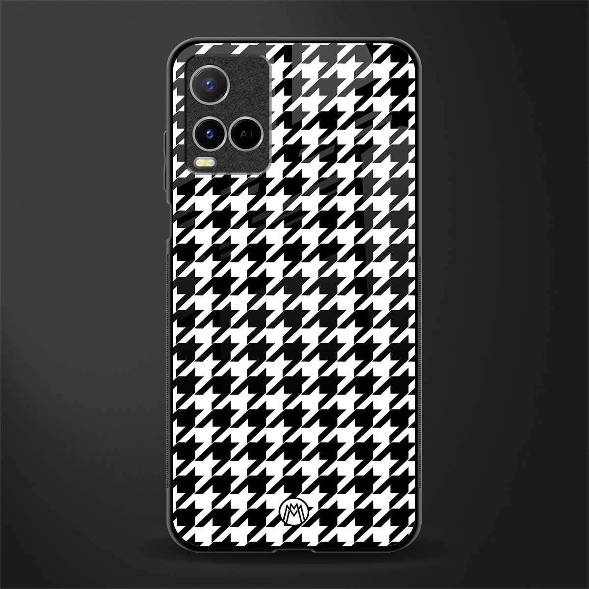 houndstooth classic glass case for vivo y21t image