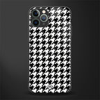 houndstooth classic glass case for iphone 11 pro max image
