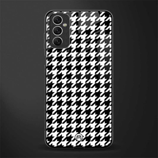 houndstooth classic glass case for samsung galaxy m52 5g image