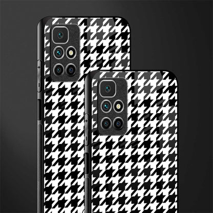 houndstooth classic glass case for redmi 10 prime image-2