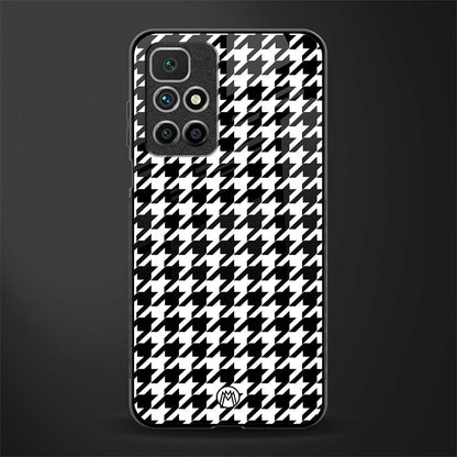 houndstooth classic glass case for redmi 10 prime image