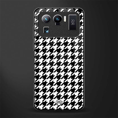 houndstooth classic glass case for mi 11 ultra 5g image