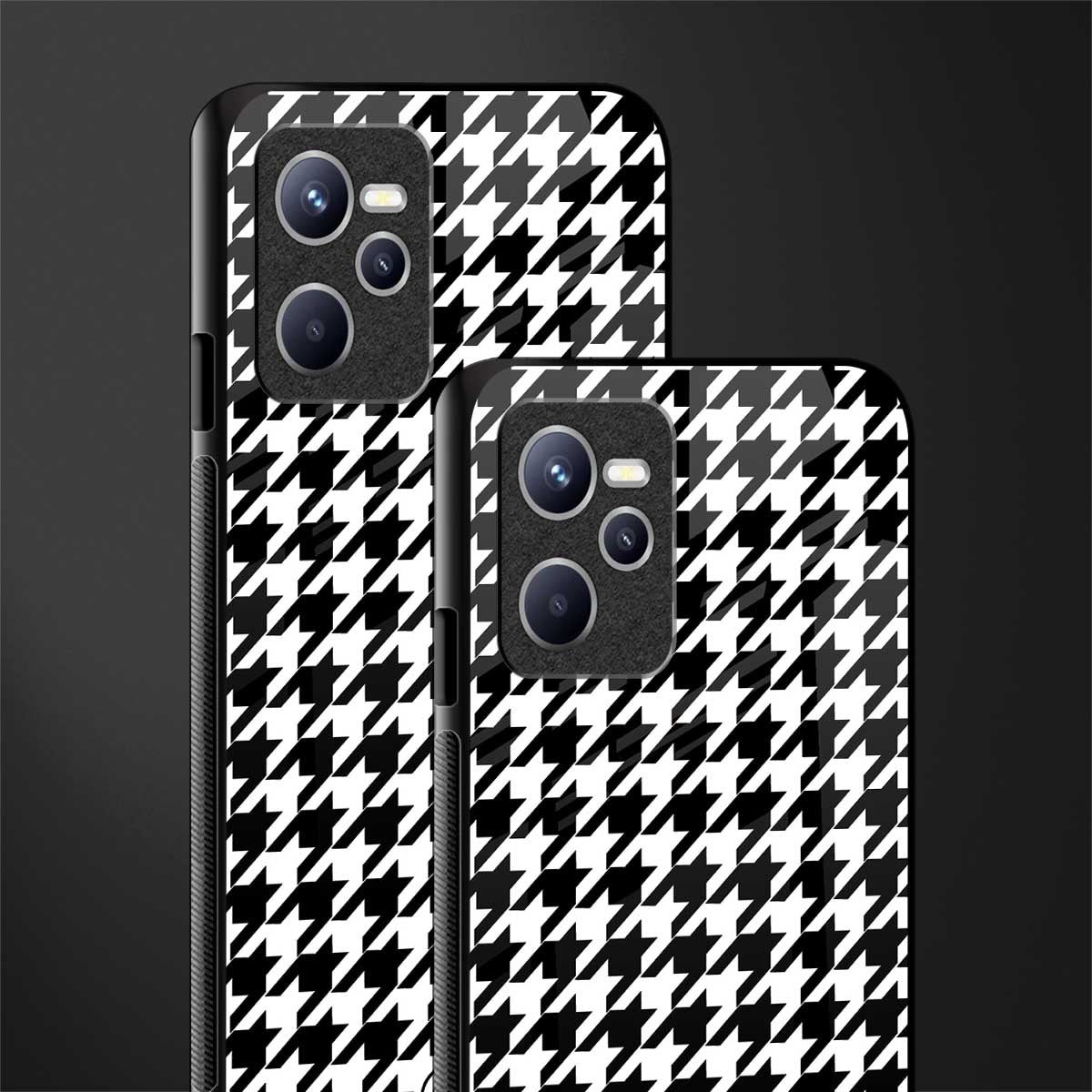 houndstooth classic glass case for realme c35 image-2
