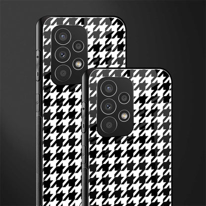 houndstooth classic back phone cover | glass case for samsung galaxy a53 5g