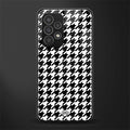 houndstooth classic back phone cover | glass case for samsung galaxy a53 5g