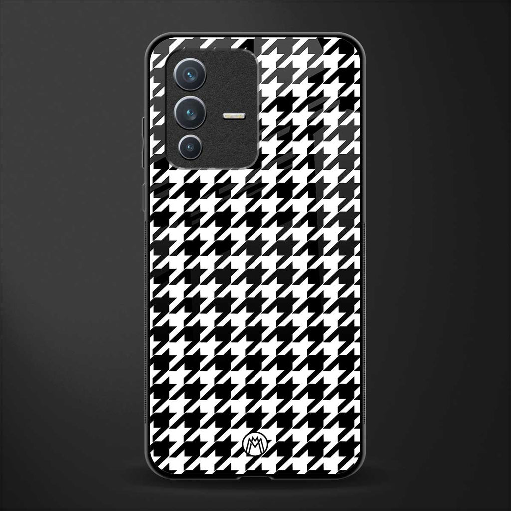 houndstooth classic glass case for vivo v23 5g image