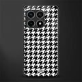 houndstooth classic glass case for oneplus 10 pro 5g image