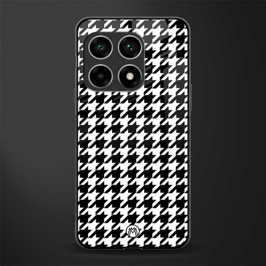 houndstooth classic glass case for oneplus 10 pro 5g image