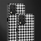 houndstooth classic back phone cover | glass case for samsung galaxy m33 5g