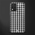 houndstooth classic back phone cover | glass case for samsung galaxy m33 5g