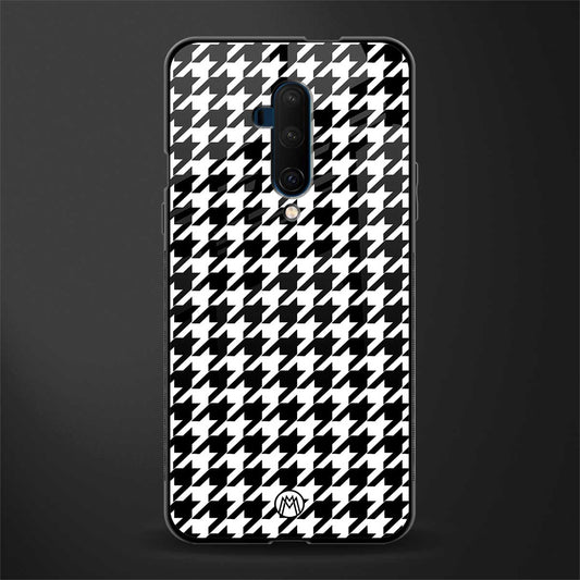 houndstooth classic glass case for oneplus 7t pro image