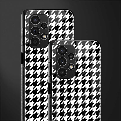 houndstooth classic back phone cover | glass case for samsung galaxy a13 4g