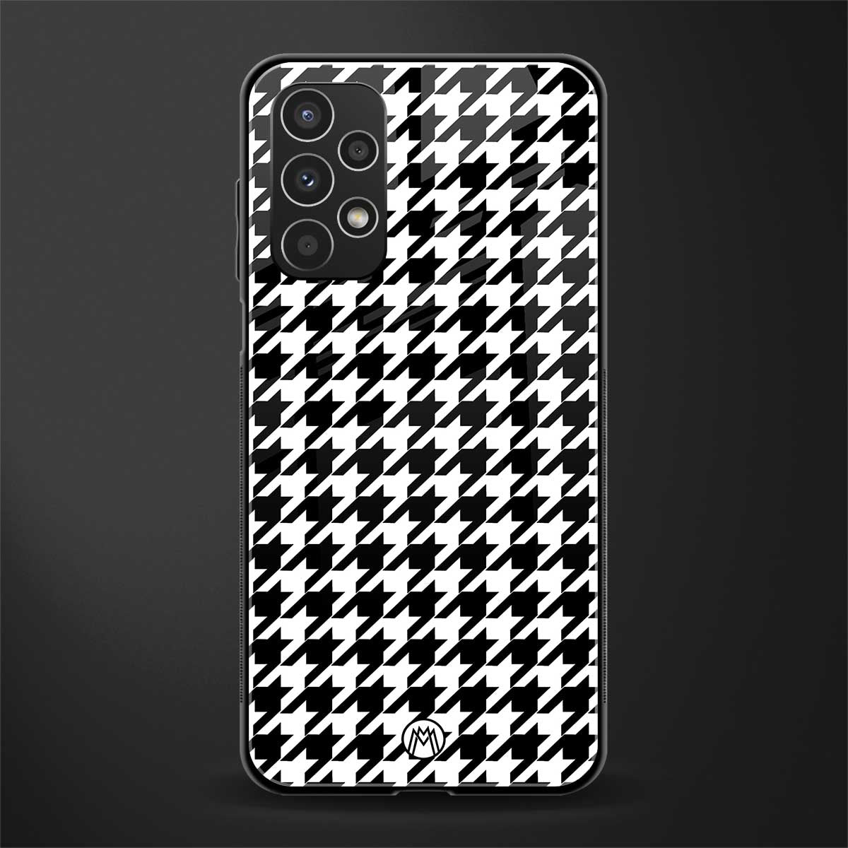 houndstooth classic back phone cover | glass case for samsung galaxy a13 4g