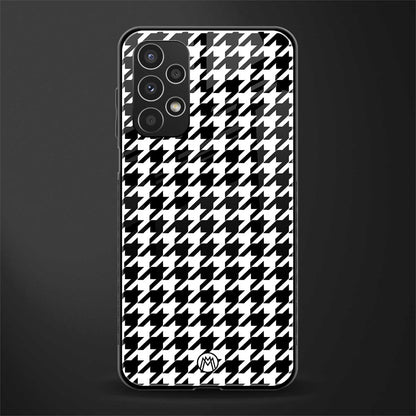 houndstooth classic back phone cover | glass case for samsung galaxy a13 4g