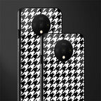 houndstooth classic glass case for oneplus 7t image-2