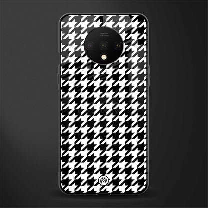 houndstooth classic glass case for oneplus 7t image
