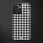 houndstooth classic back phone cover | glass case for oneplus 10r 5g
